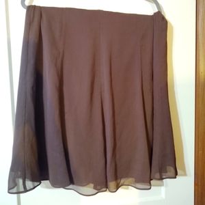 Brown George Knee length skirt